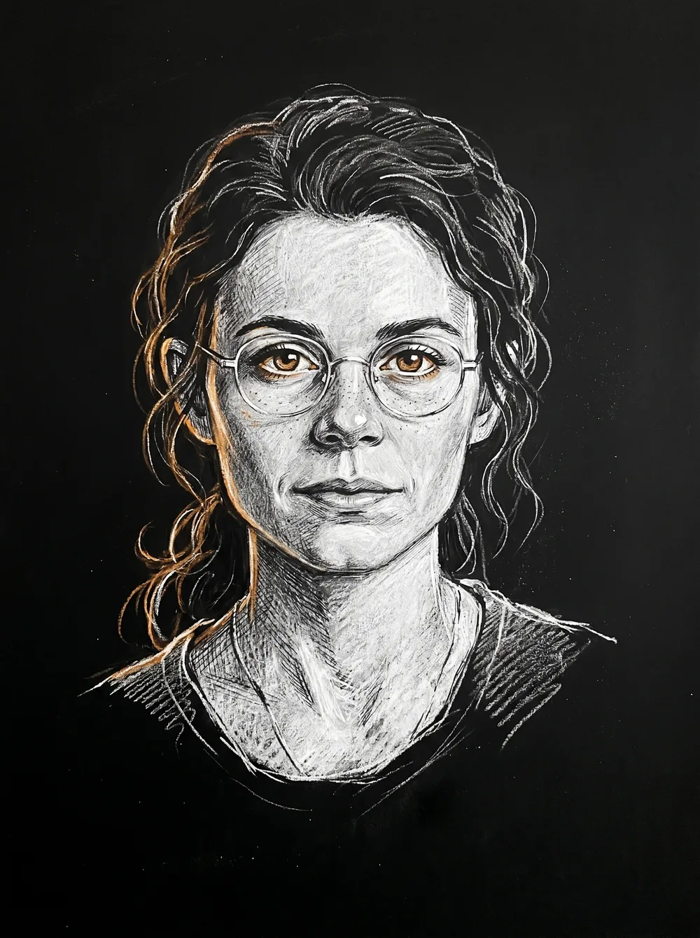 Juliette Ashby — chalk portrait