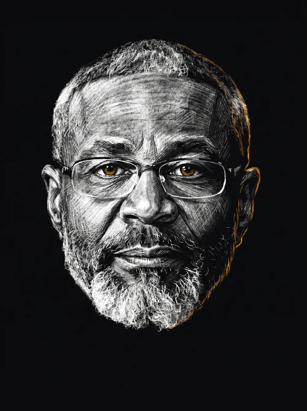 Marcus Cole — chalk portrait