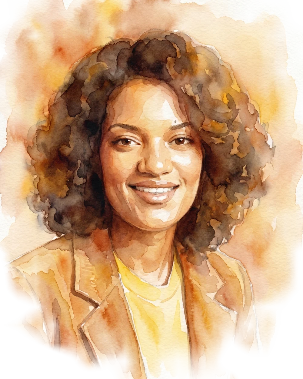 Cherry Wilson — watercolour portrait